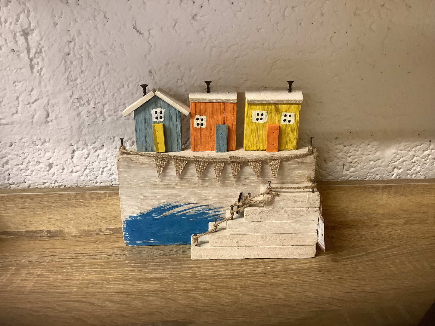 Wooden pier houses