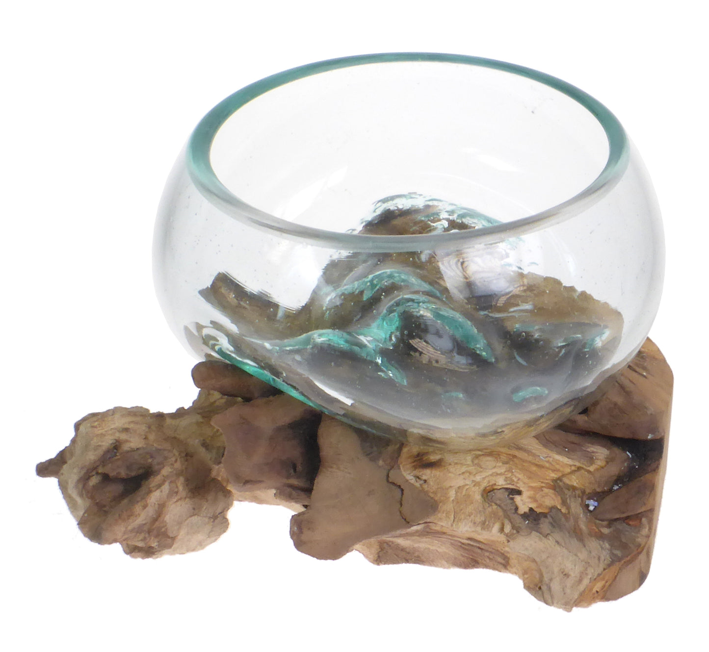 Driftwood Glass Candy Bowl