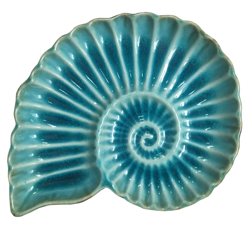 Ceramic ammonite plate