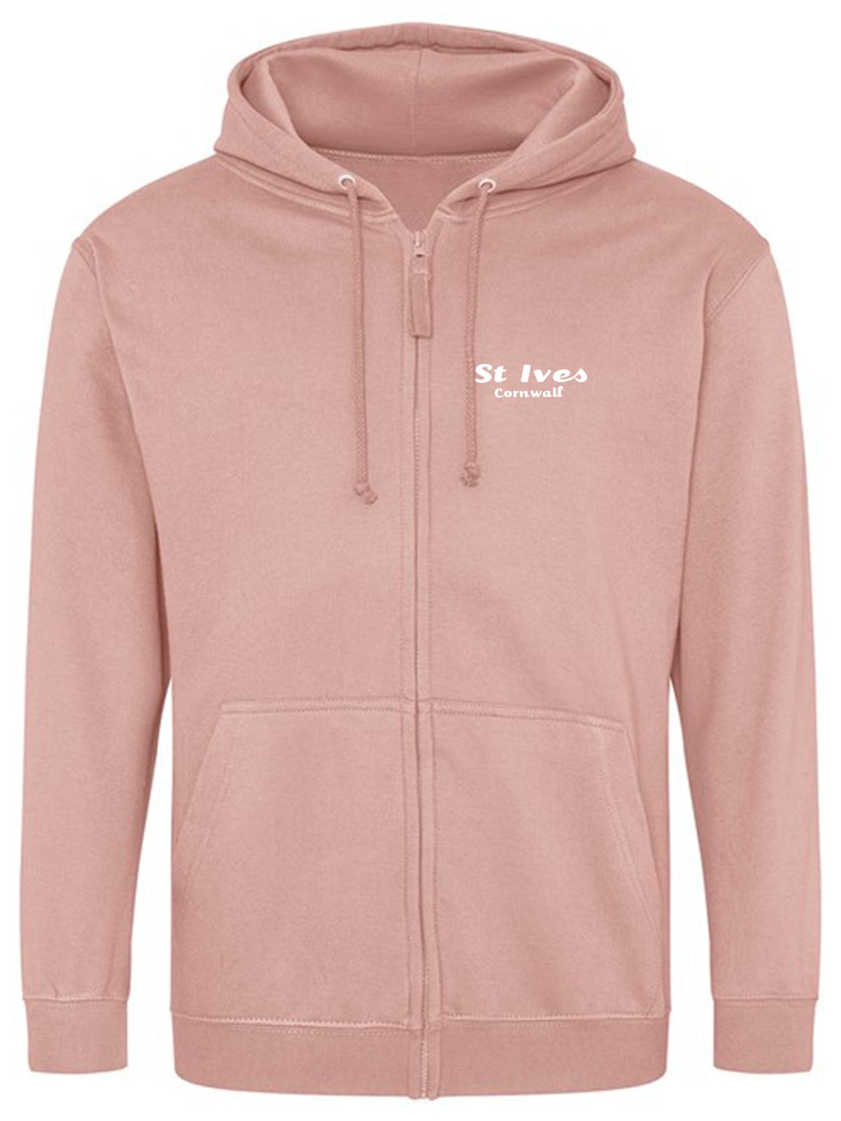 St Ives Salmon Pink Zip Hoodie