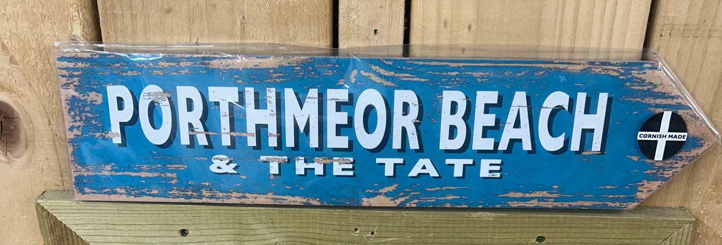 Porthmeor Beach to The Tate Sign