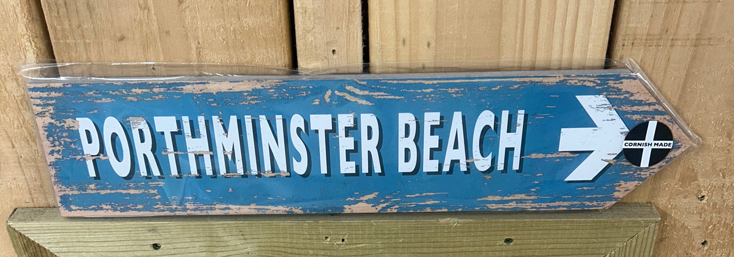 Porthminister Beach Sign