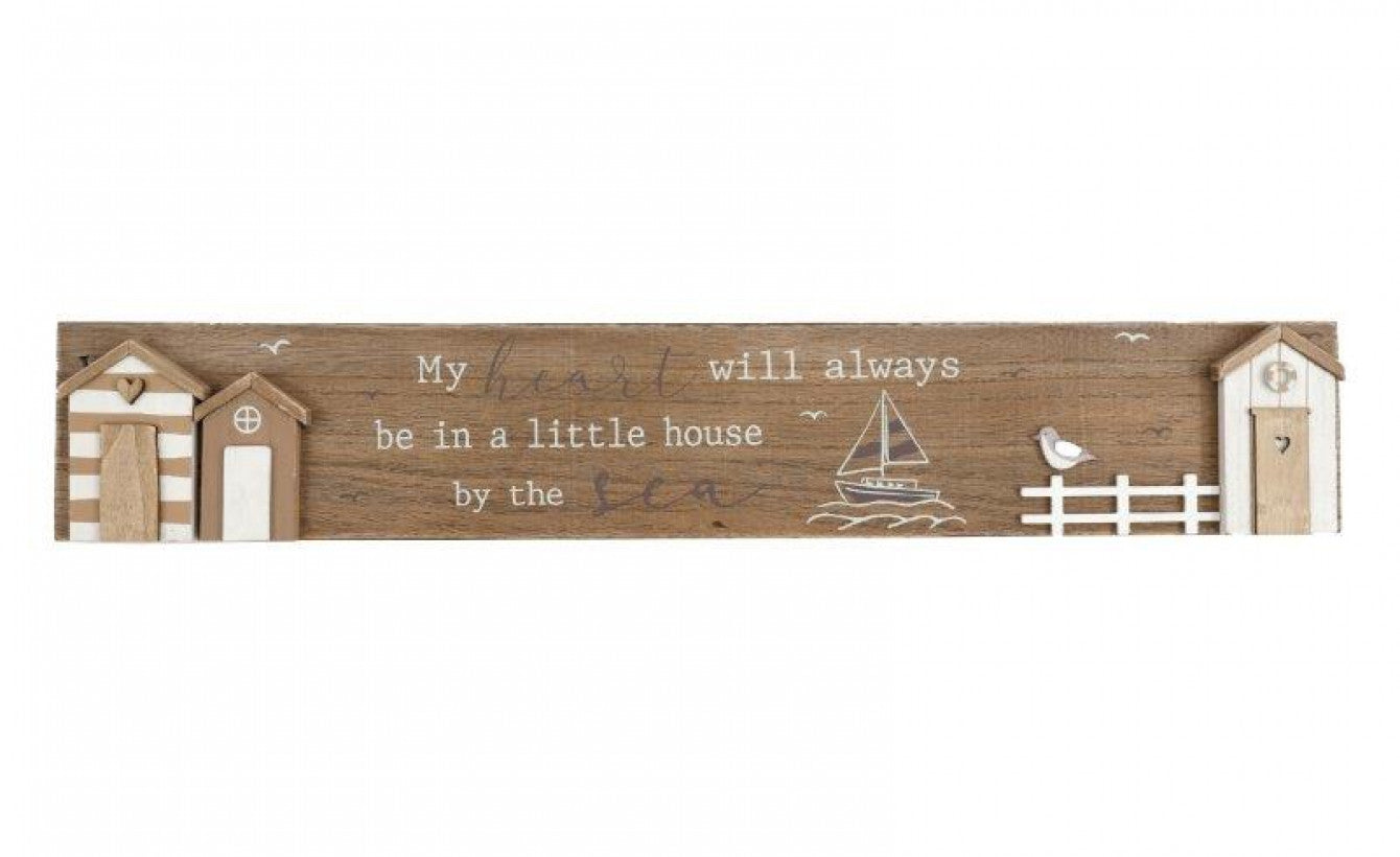 Beach hut plaque
