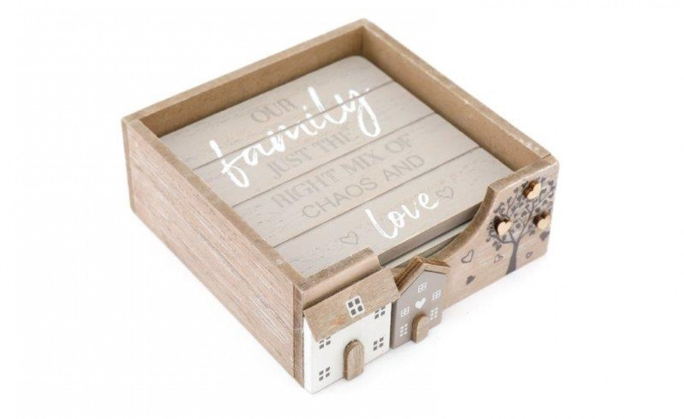 Rustic house coasters