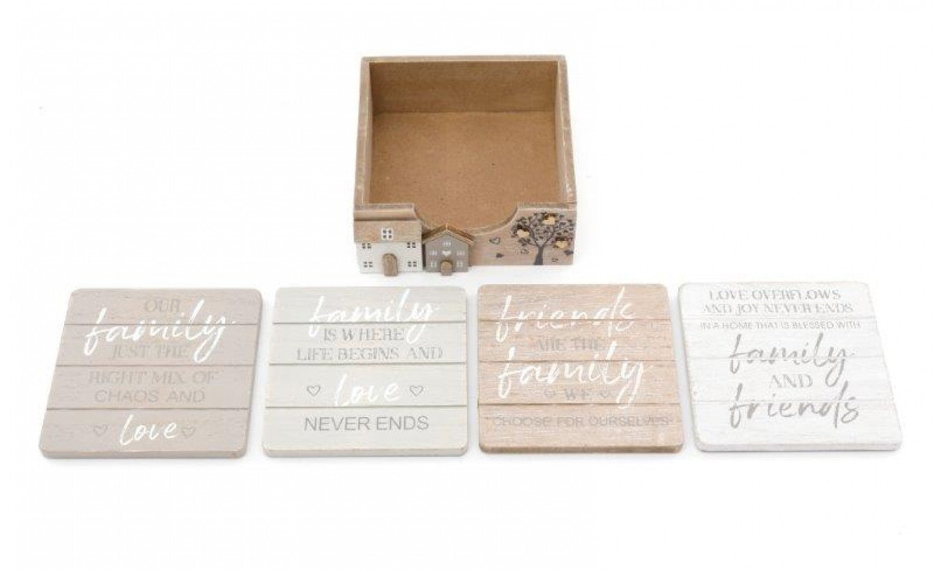 Rustic house coasters