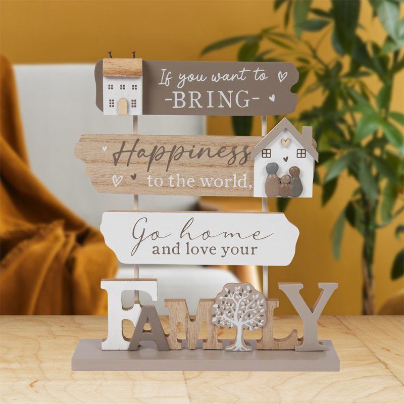 Family plaque stand