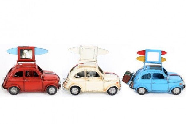 Model car with photo frame