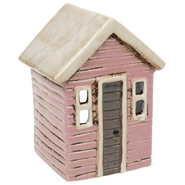 Pink beach house tea light