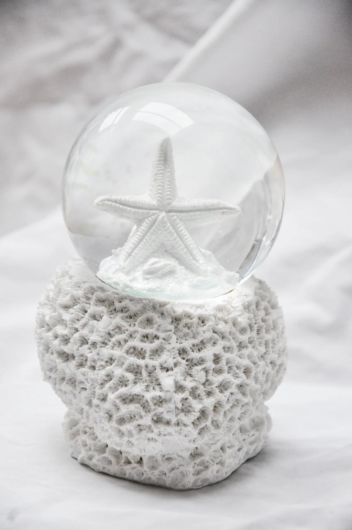 Resin starfish globe