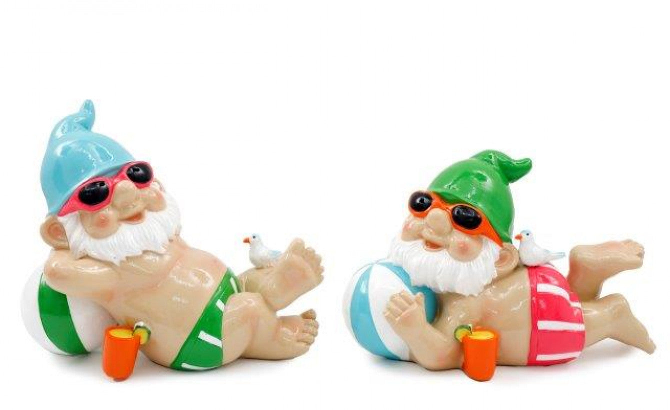18.5cm Bright Sunbathing Gnome