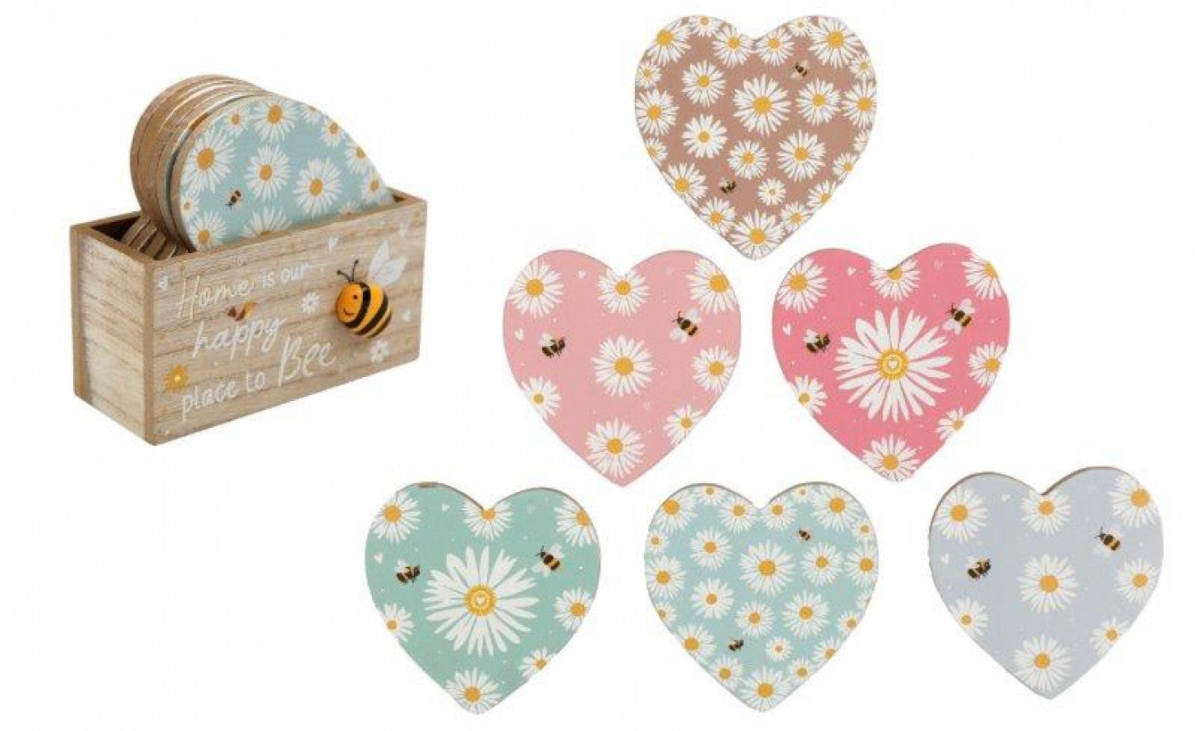 Heart coasters