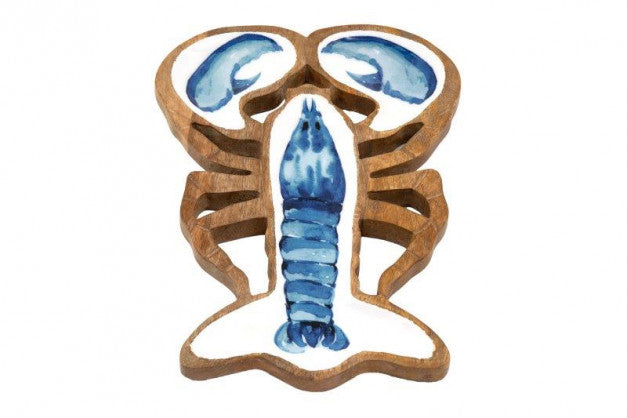 Wooden lobster platter