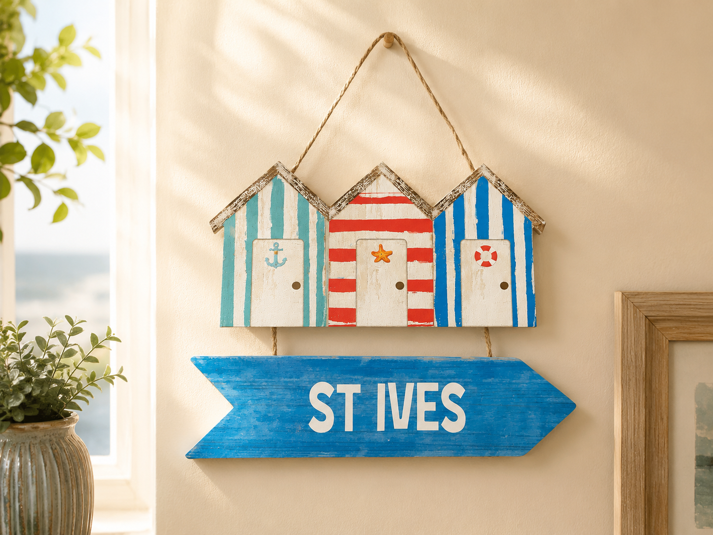 St Ives beach hut hanger