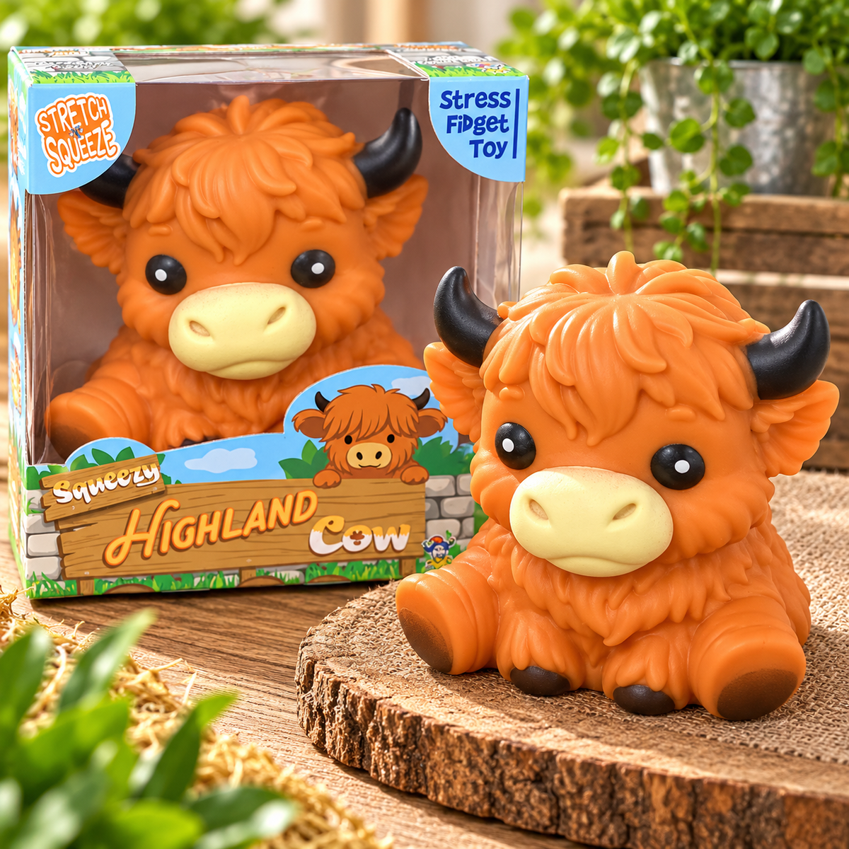Squishy highland cow
