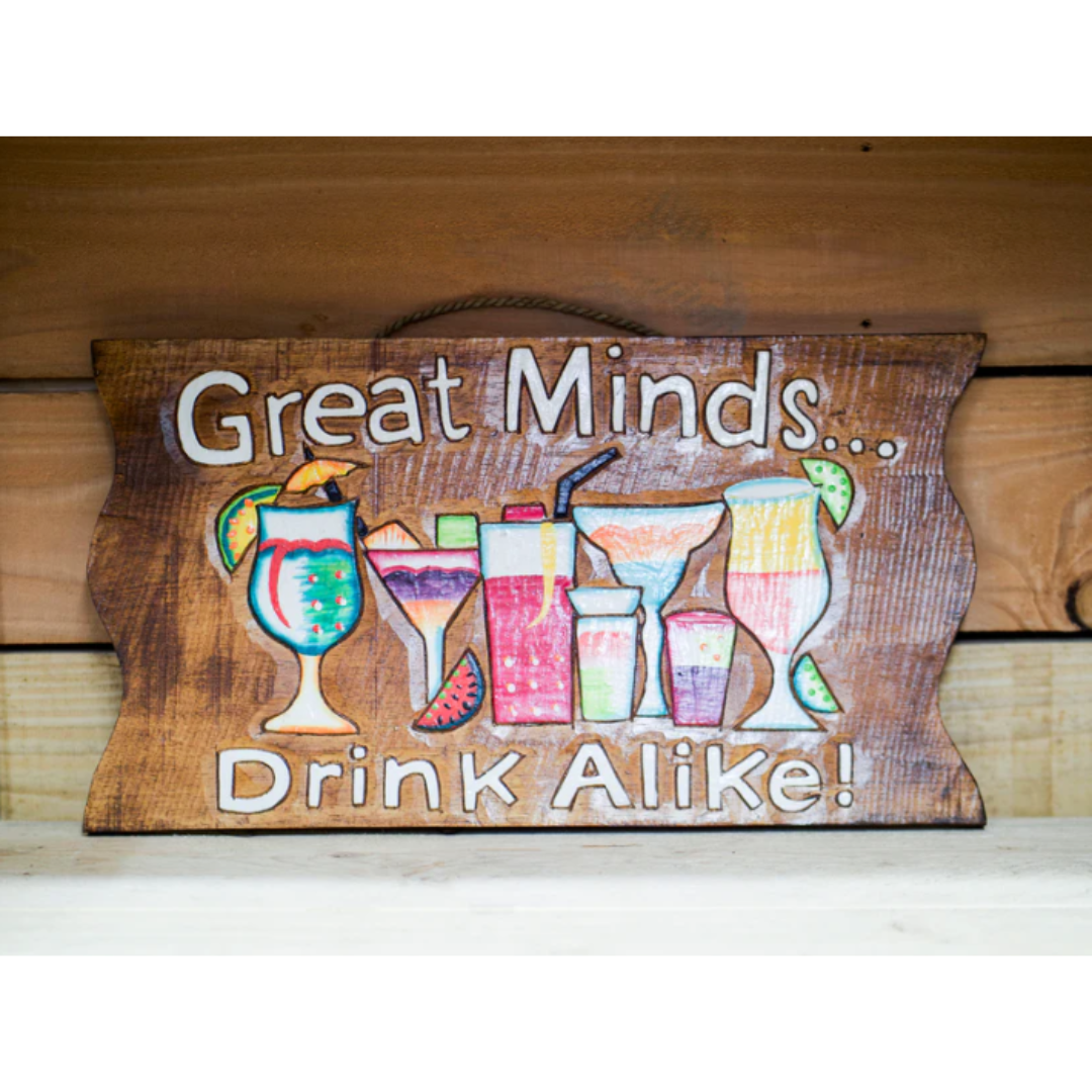 Great Minds Tiki Sign