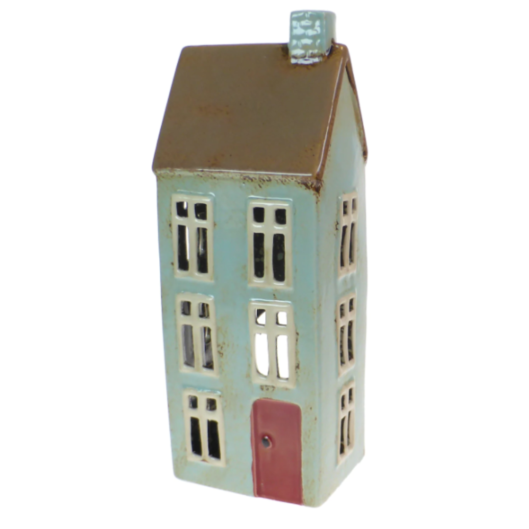 Ceramic tea light house