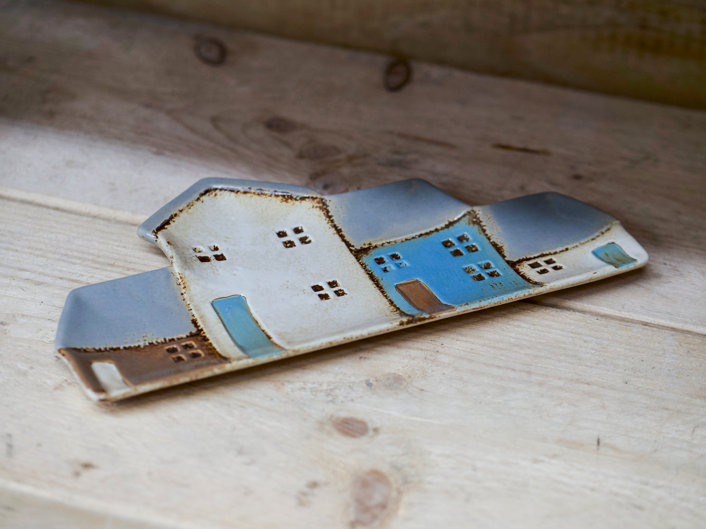 Ceramic Houses Dish 4 houses