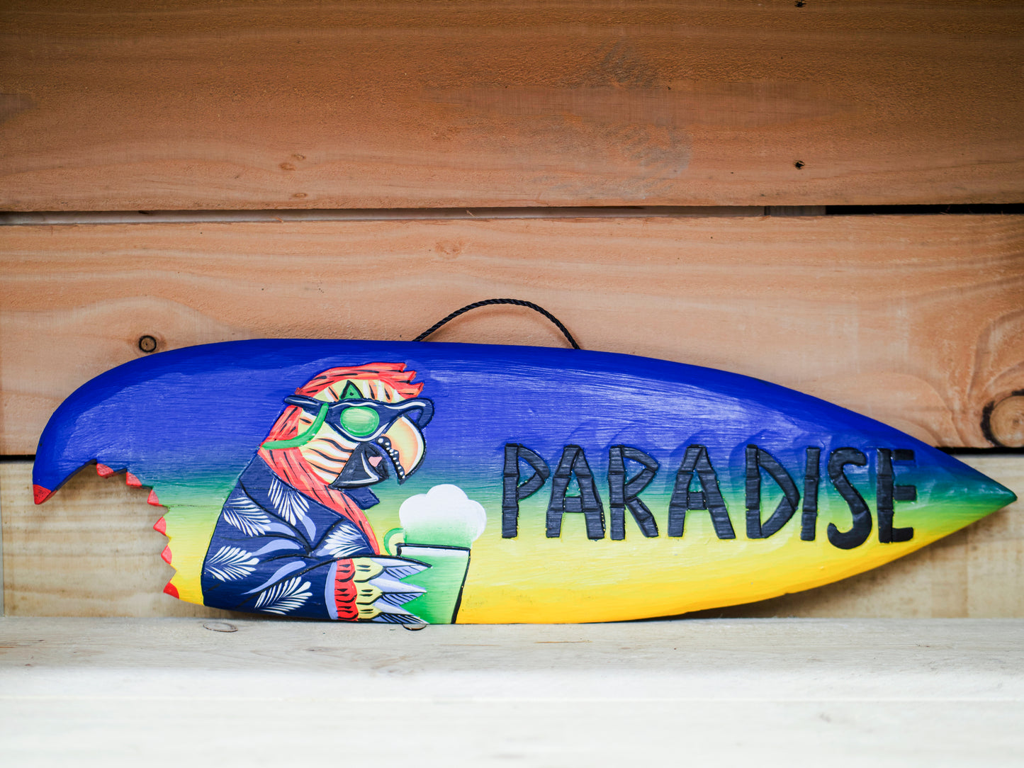 Paradise Bite Mark Tiki Sign