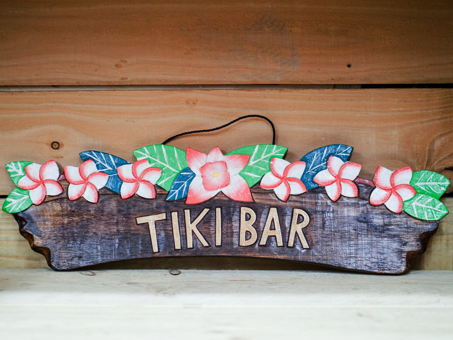 Floral Tiki Sign