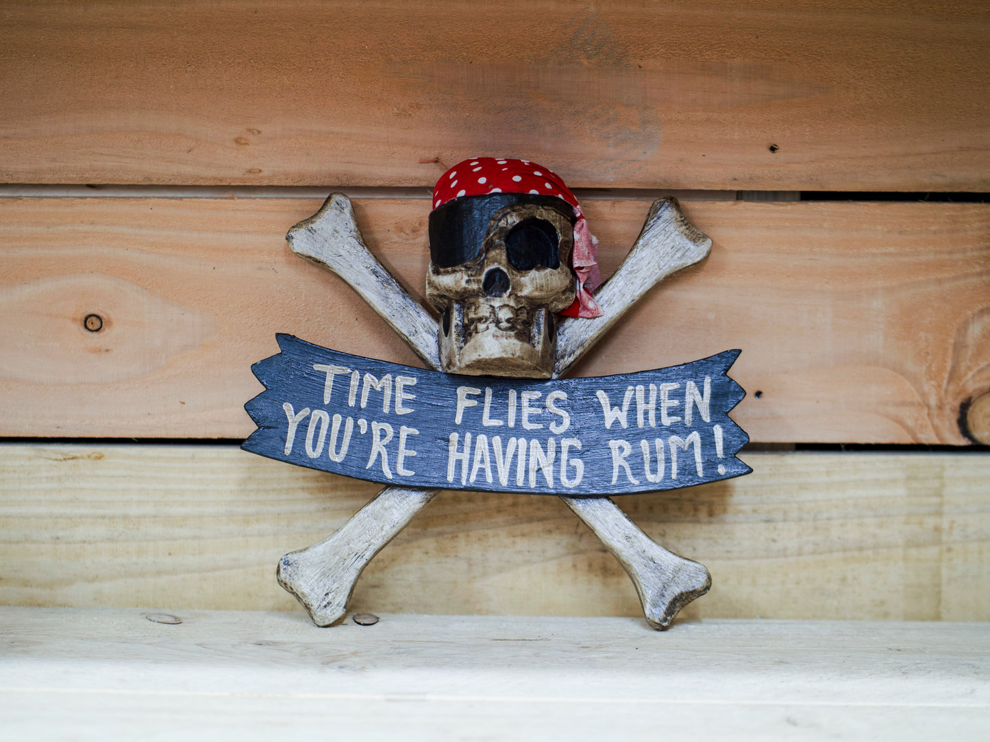 Skull & Cross Bone Rum Sign