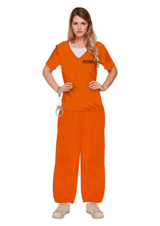 Fancy dress Woman’s prisoner overalls