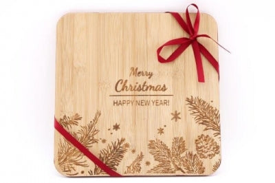 Bamboo Christmas chopping board