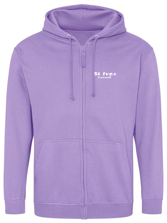 St Ives Lavender Zipped Hoodie