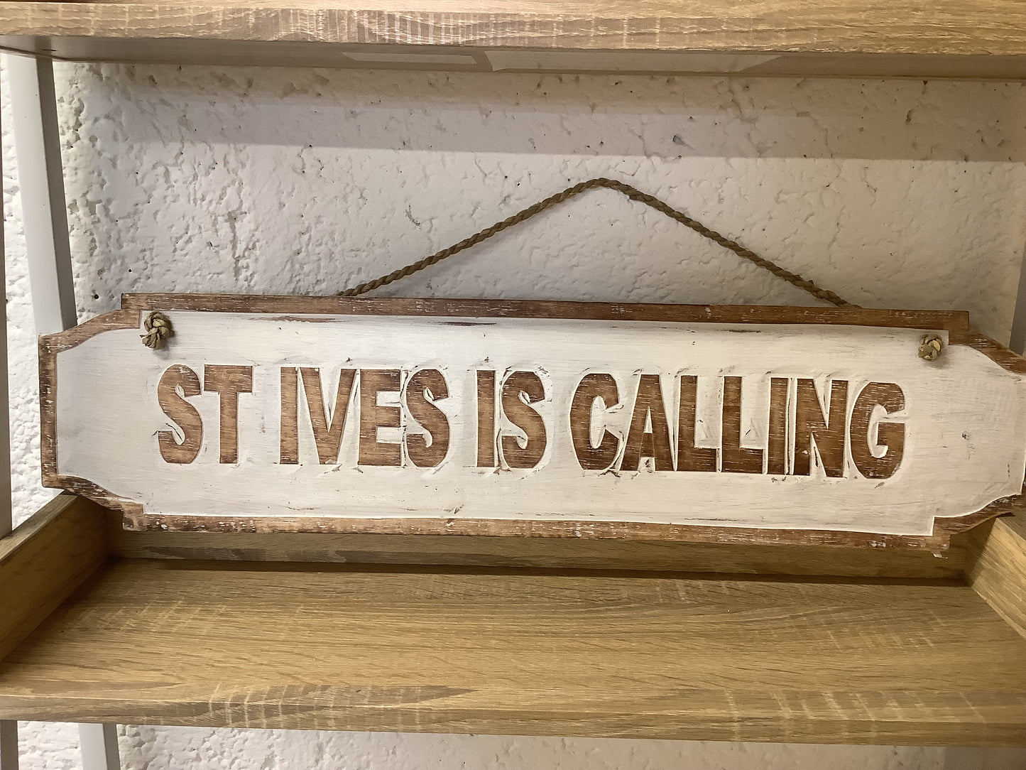 Wooden hanging plaque