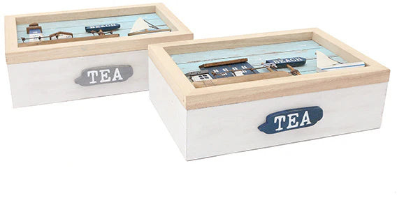 Beach themed tea box