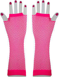 Fancy dress  fish net gloves