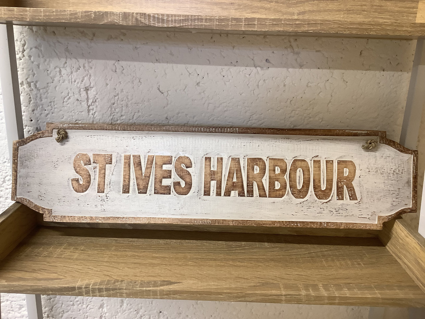 Wooden hanging plaque