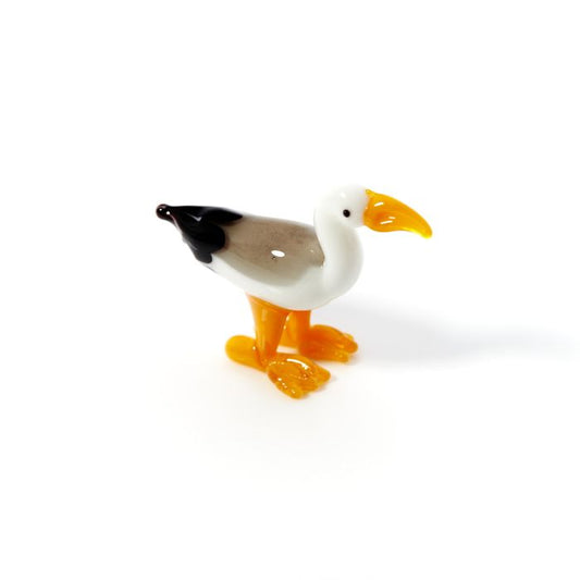 Tiny glass seagul