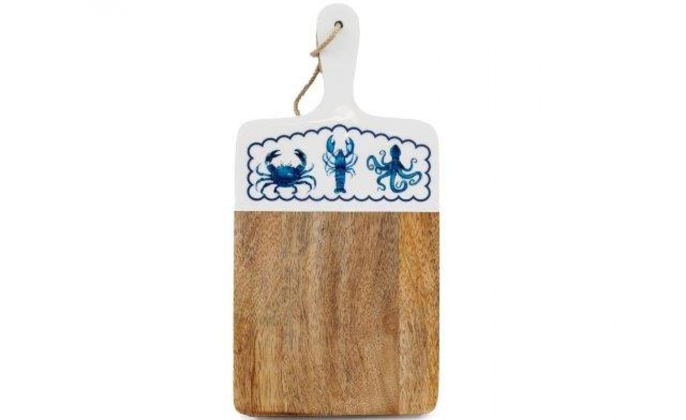 Wooden sealife chopping board