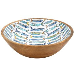 Wooden sardine bowl 25cm