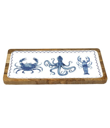 Wooden Sealife enamel