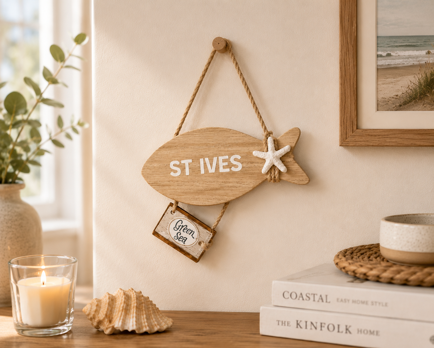 St Ives fish plaque