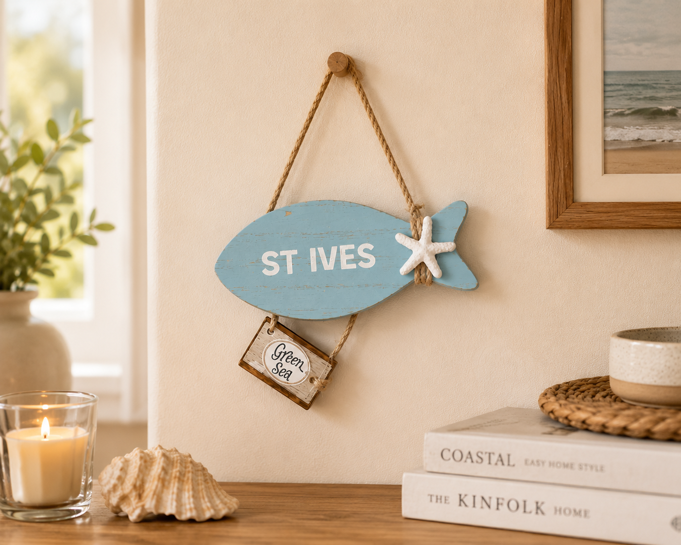 St Ives fish plaque