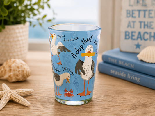 Squawk shot glass