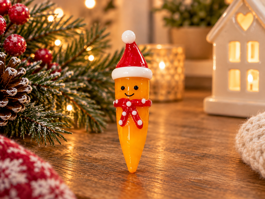 Christmas glass carrot