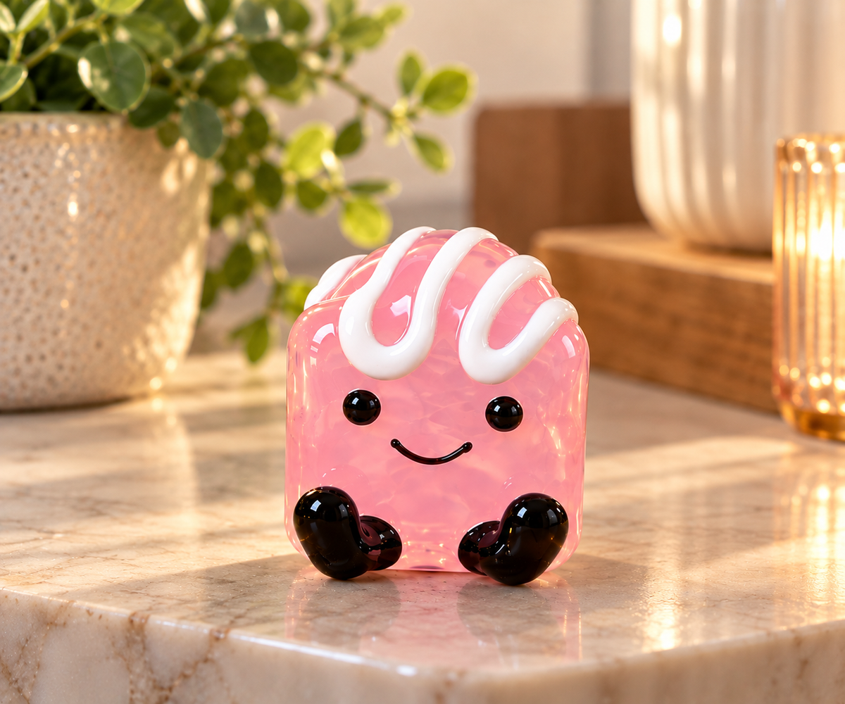Glass  fondant fancy