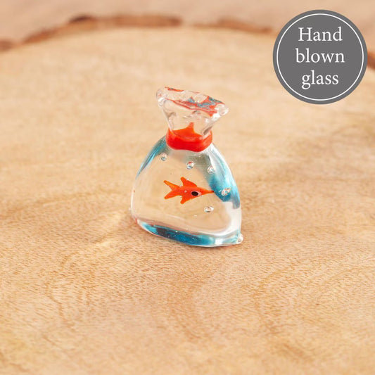 Glass bag with Goldfish