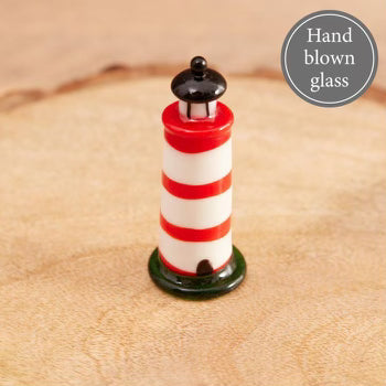Glass Lighthouse Ornament